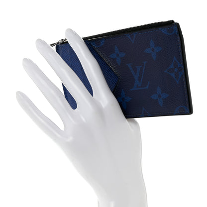 Louis Vuitton Taigarama Coin Card Holder Cobalt Blue 2 of 9