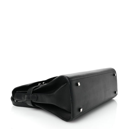 Delvaux Calfskin MM Tempete Satchel Black 4 of 14