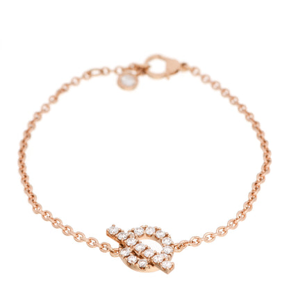 Hermes 18K Rose Gold Diamond Finesse Bracelet SH 1 of 4