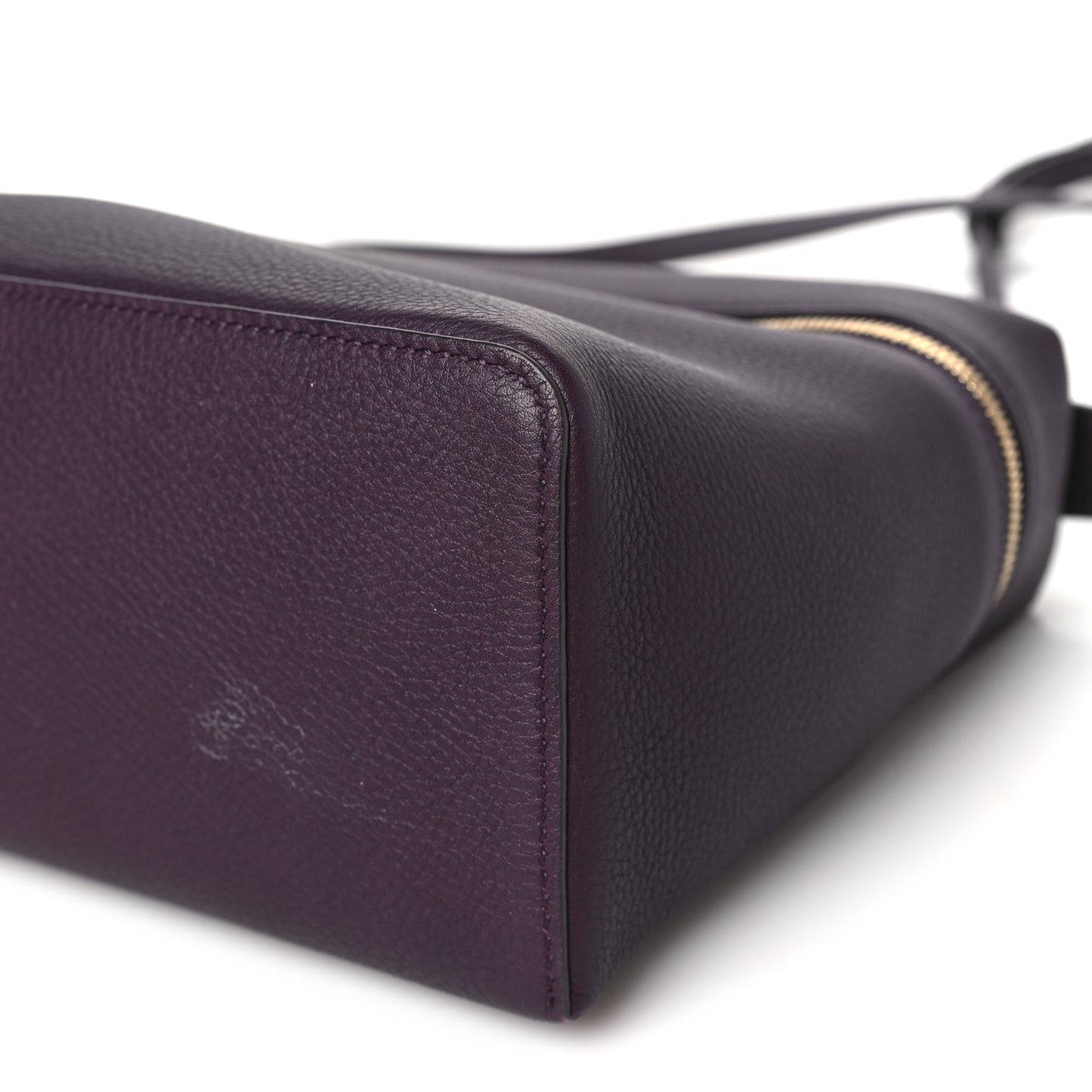 Grained Calfskin L19 Extra Pocket Pouch Plum