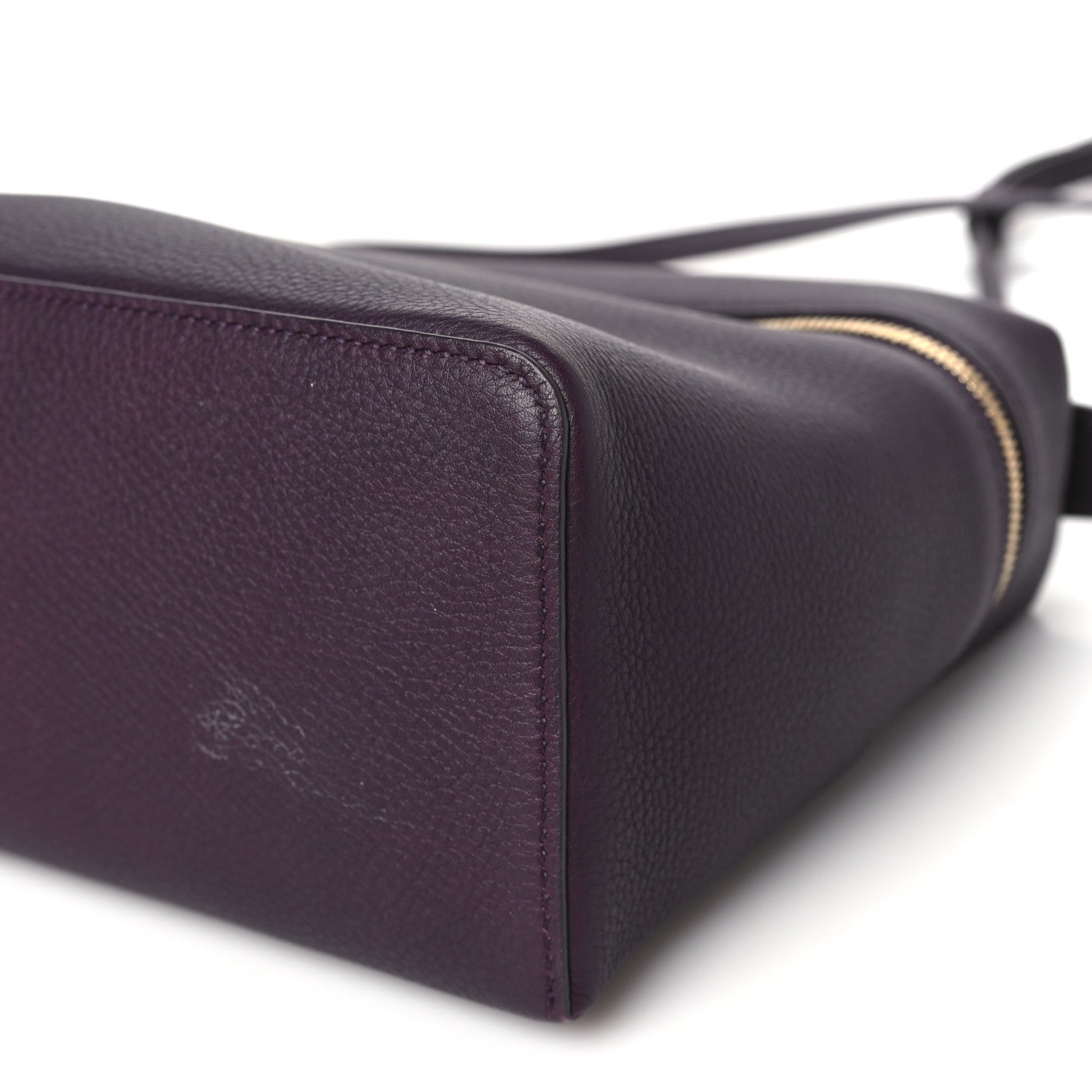 Loro Piana Grained Calfskin L19 Extra Pocket Pouch Plum 10 of 11