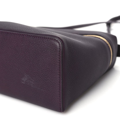 Loro Piana Grained Calfskin L19 Extra Pocket Pouch Plum 10 of 11