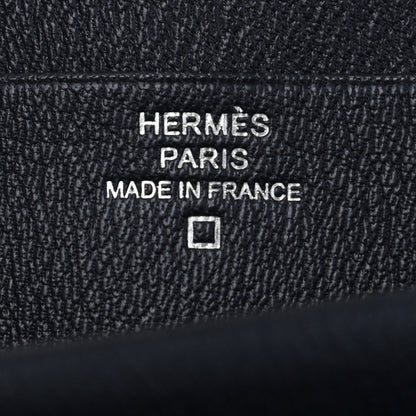 Hermes Matte Alligator Lizard Bearn Wallet Bleu Marine Ombre 7 of 9