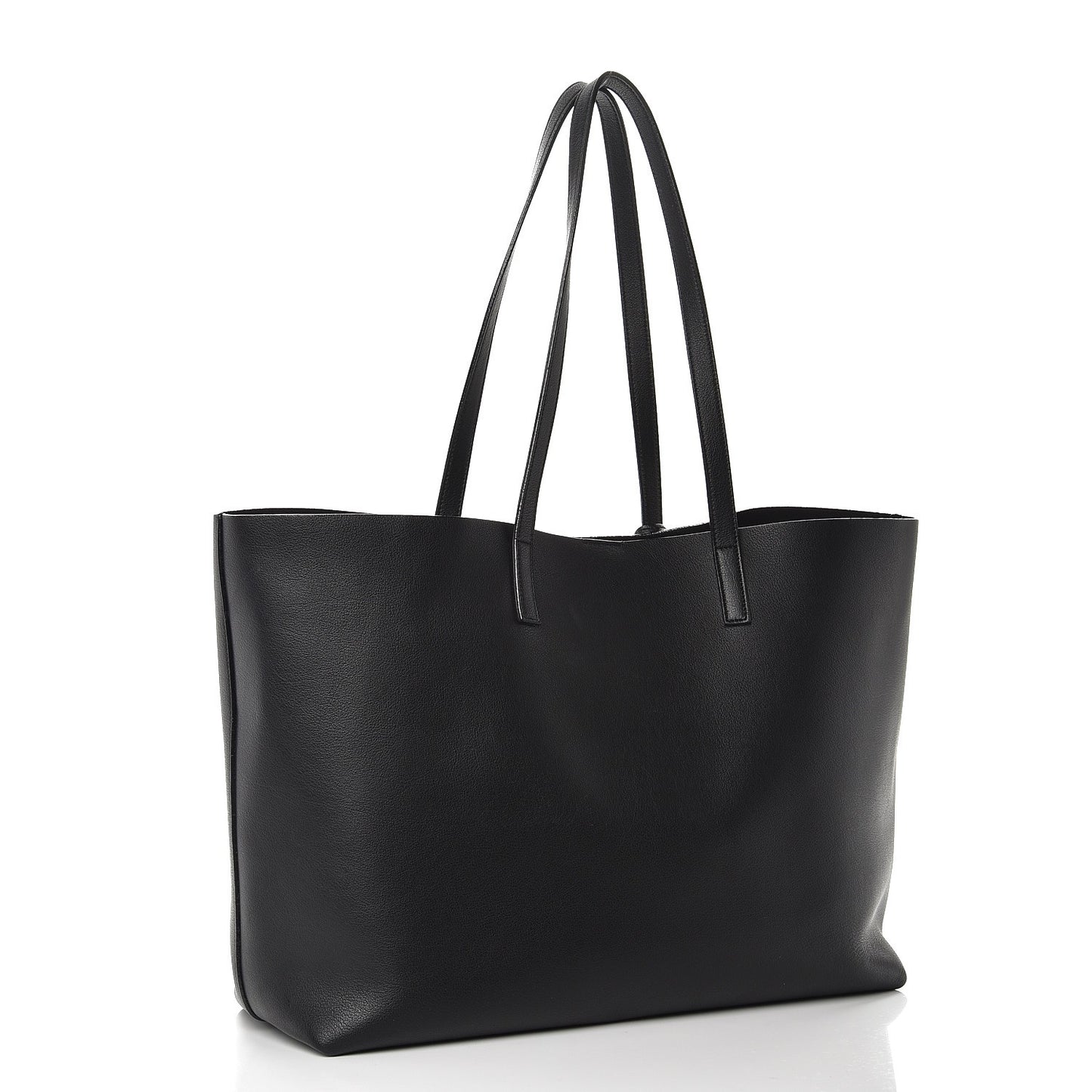 Calfskin Large Shopping Tote Black