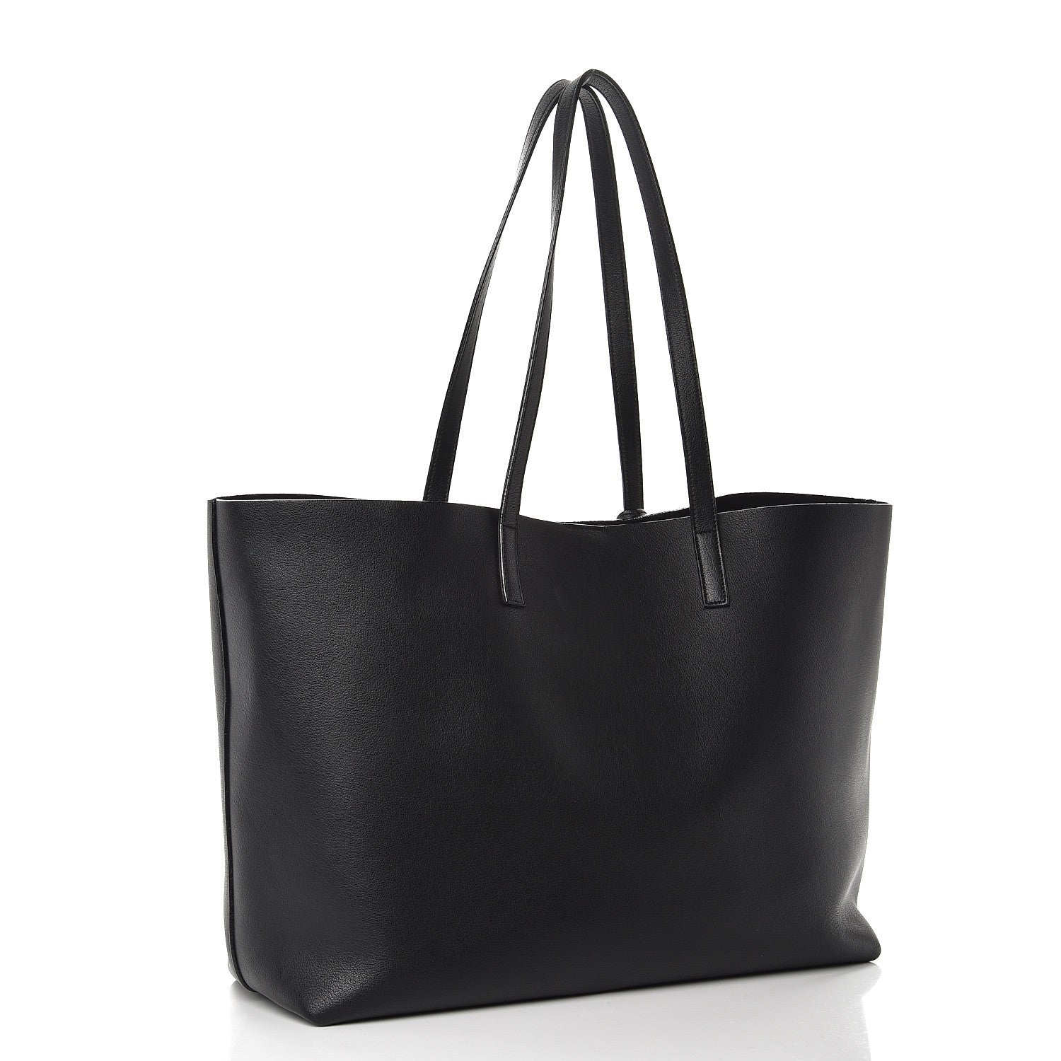 Saint Laurent Calfskin Large Shopping Tote Black 3 of 8
