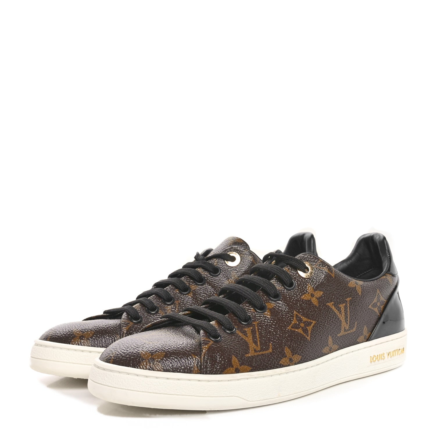 Louis Vuitton Patent Monogram Frontrow Sneakers 38 4 of 8
