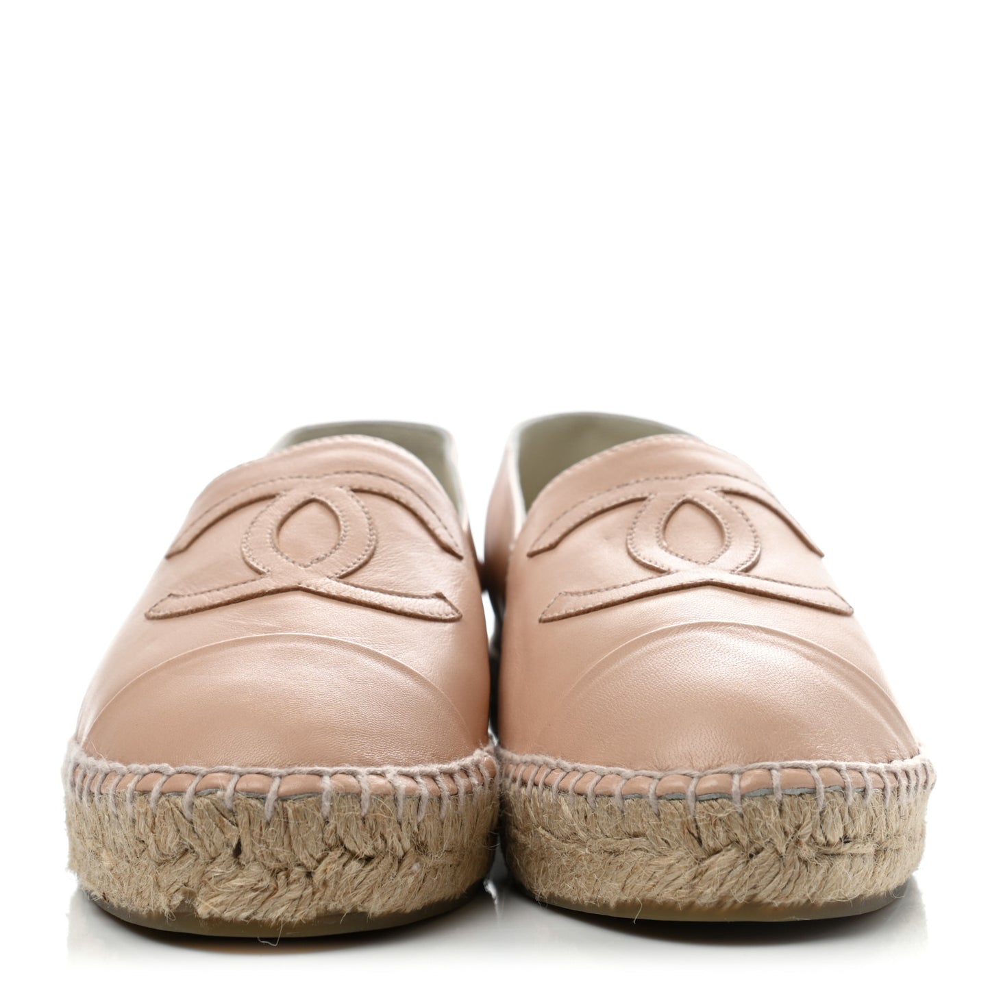 Lambskin CC Espadrilles 39 Nude