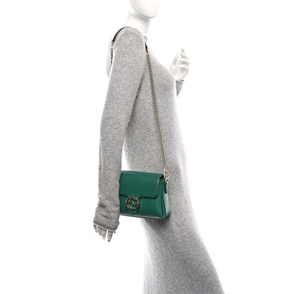 Gucci Dollar Calfskin Interlocking G Crossbody Bag Emerald 2 of 10