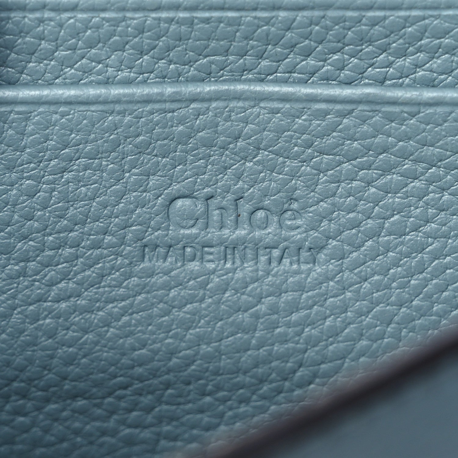 Chloe Suede Calfskin Mini Faye Shoulder Bag Cloudy Blue 5 of 8