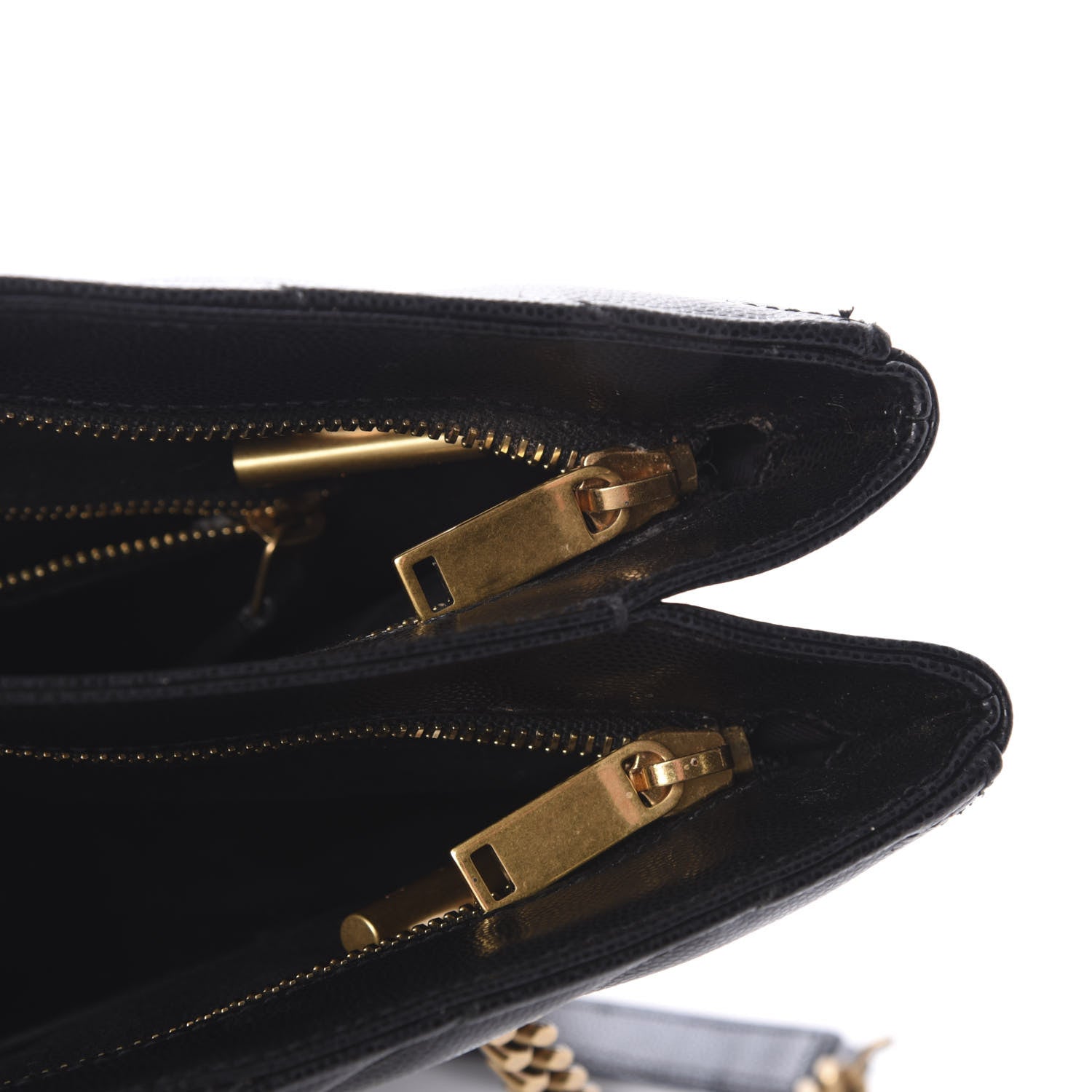 Saint Laurent Grain De Poudre Matelasse Chevron Medium Tribeca Shopping Bag Black 10 of 13
