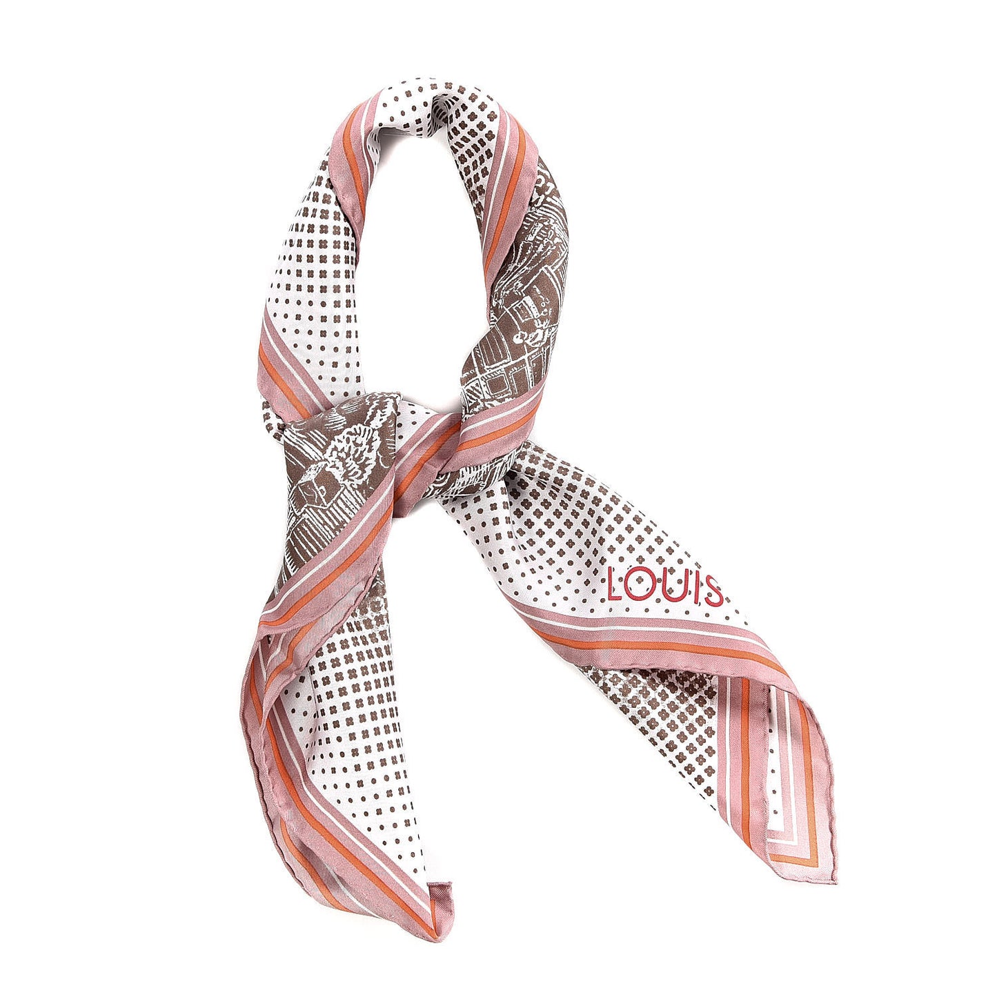 Silk LV Comics Square Scarf