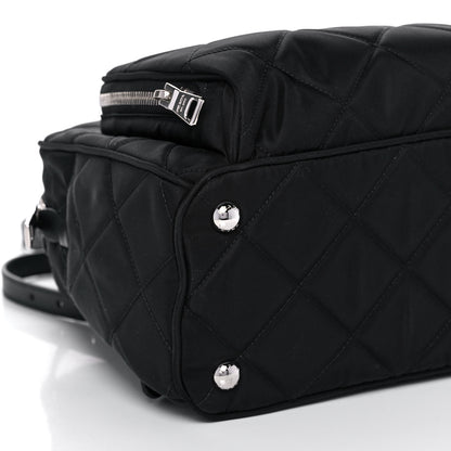 Prada Nylon Tessuto Impuntu Quilted Backpack Black 10 of 11