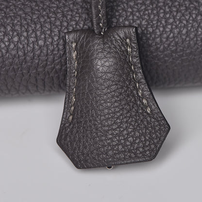 Celine Lambskin Bi-Cabas Grey Cognac 58 of 68