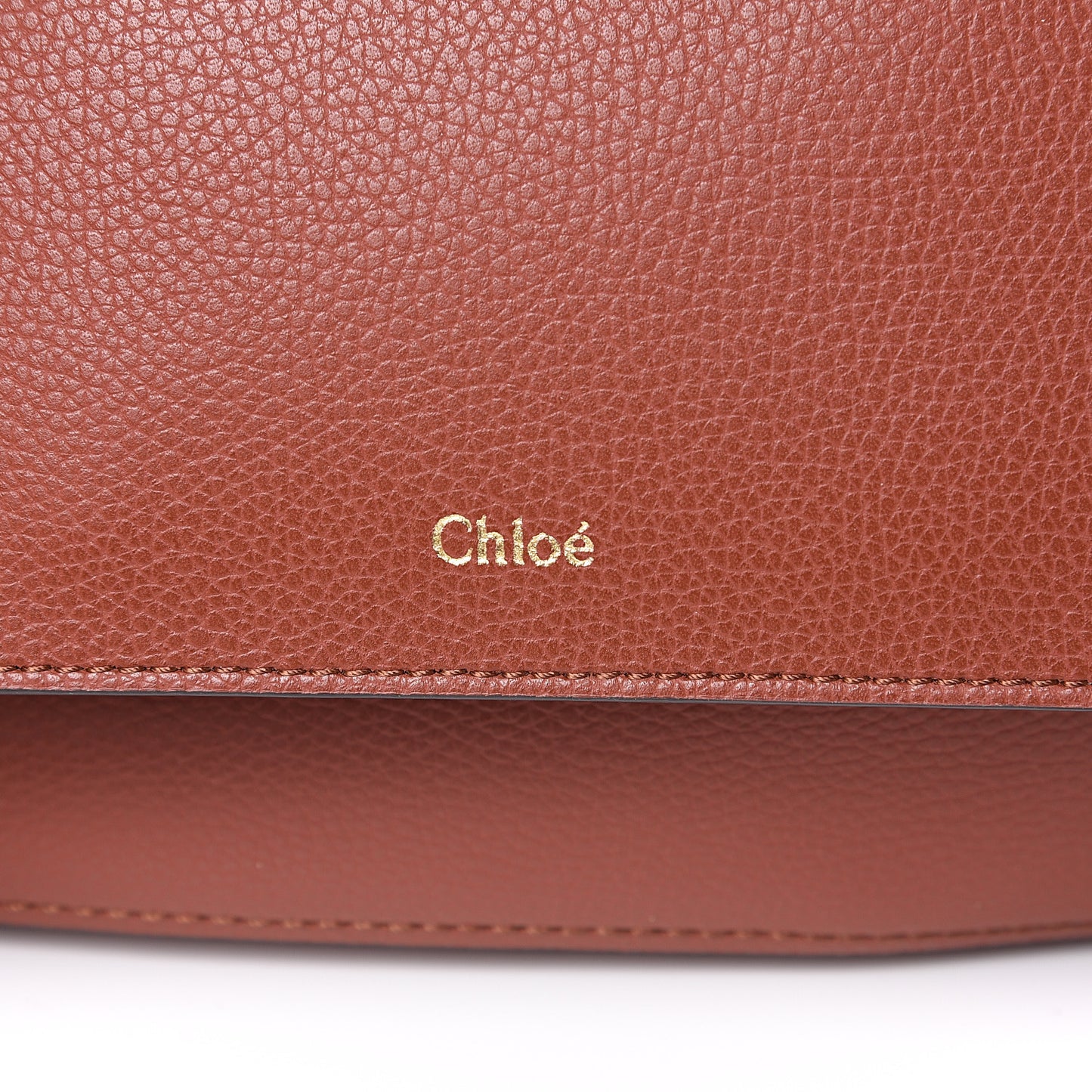 Smooth Grained Calfskin Medium Aby Tote Sepia Brown