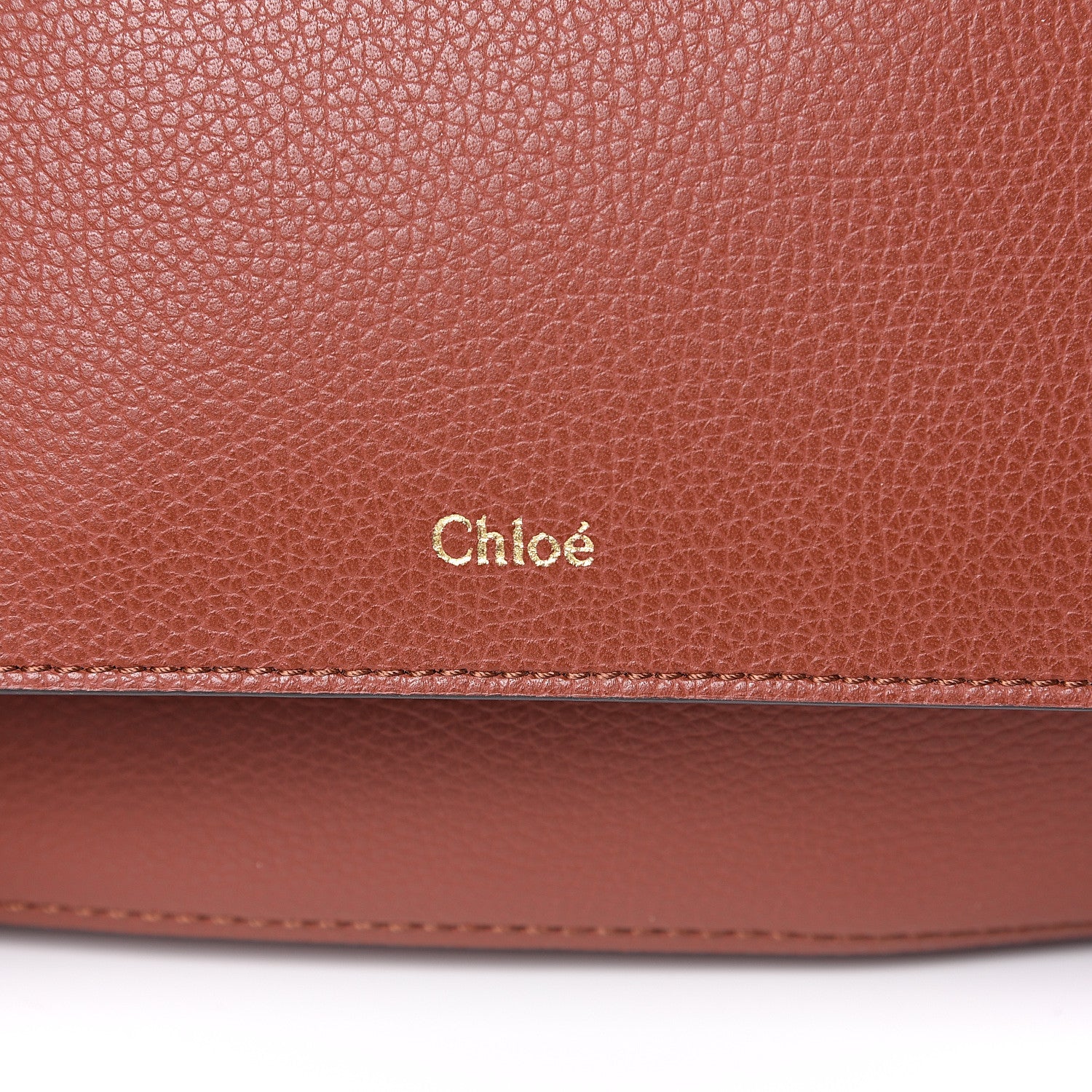 Chloe Smooth Grained Calfskin Medium Aby Tote Sepia Brown 5 of 8