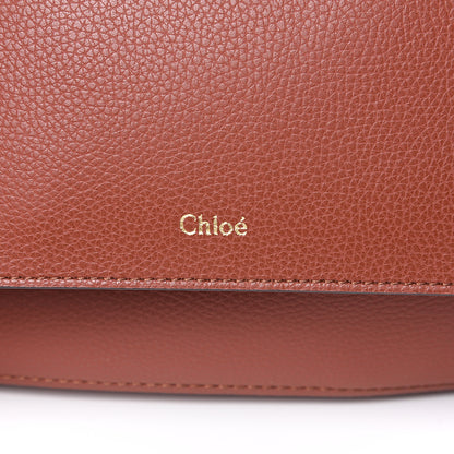 Chloe Smooth Grained Calfskin Medium Aby Tote Sepia Brown 5 of 8