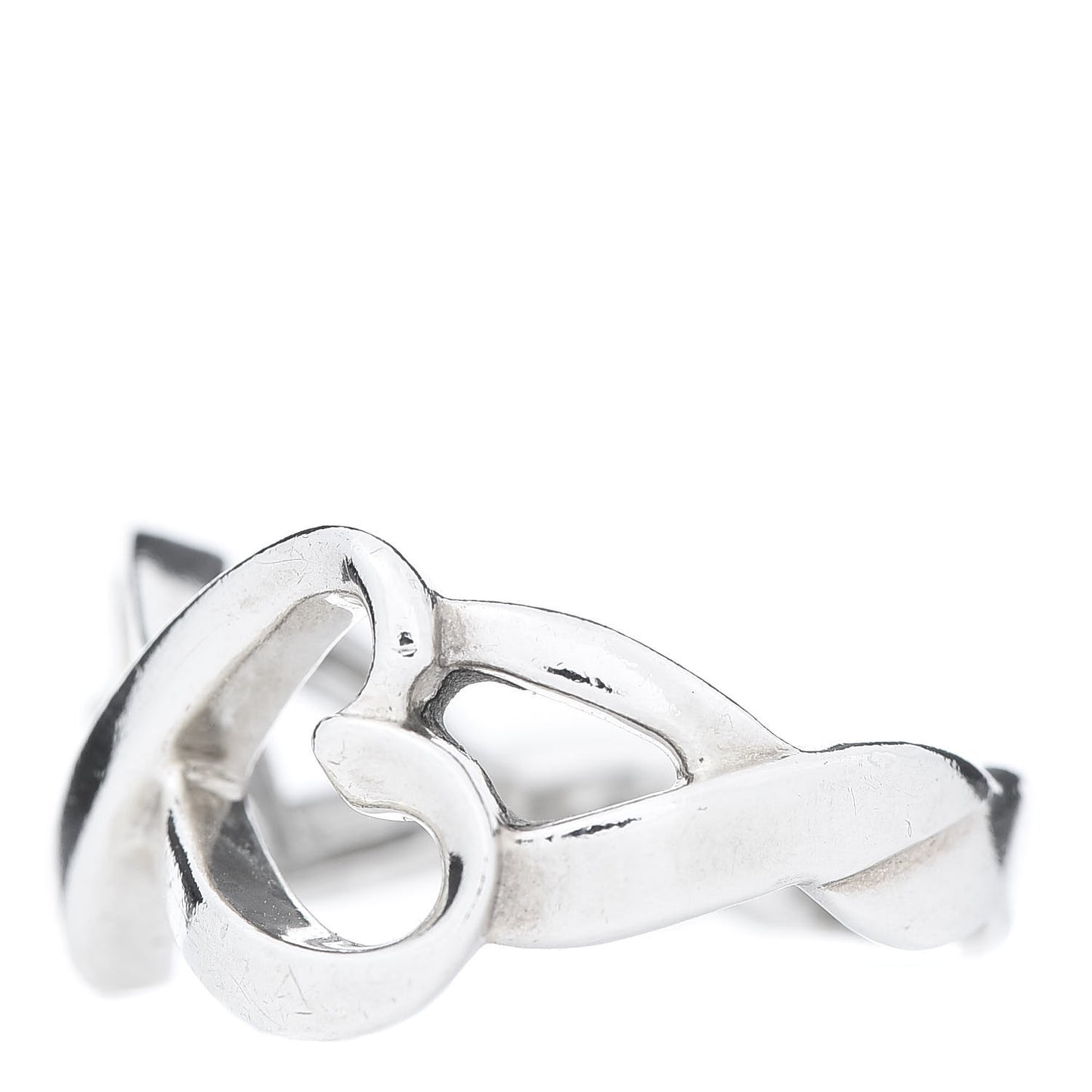 Sterling Silver Paloma Picasso Double Loving Heart Ring 55 7.25