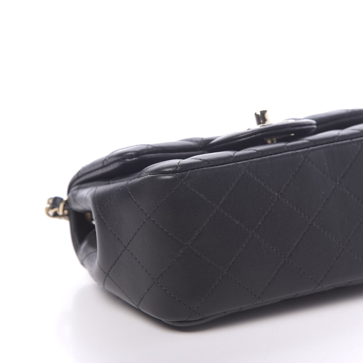 Chanel Lambskin Quilted Mini Square Flap Black 8 of 10