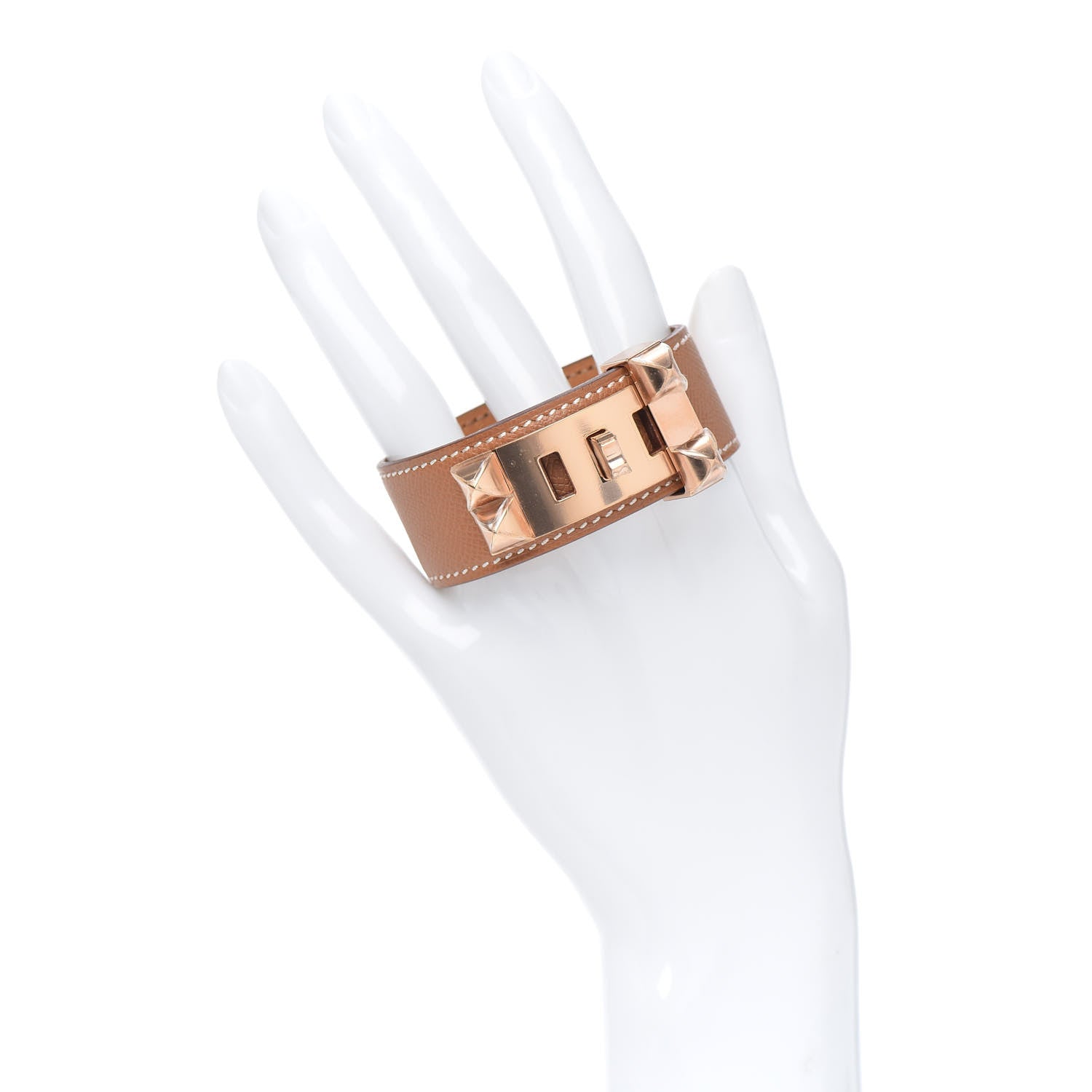 Hermes Epsom Collier de Chien CDC 24 Bracelet T2 Gold 2 of 5