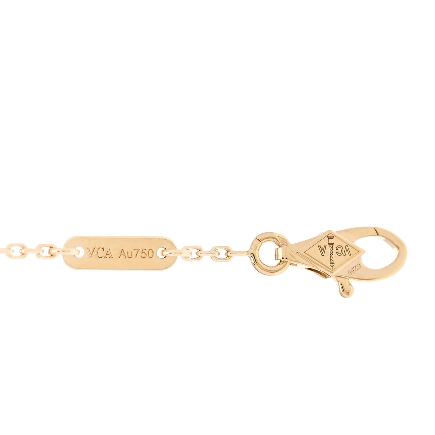 18K Yellow Gold Mother of Pearl Sweet Alhambra Butterfly Bracelet