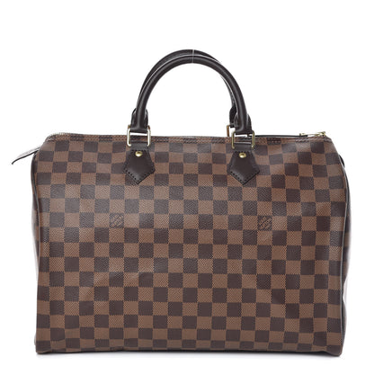 Louis Vuitton Damier Ebene Speedy 35 1 of 10