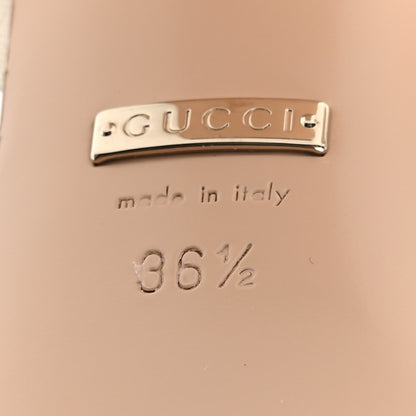 Gucci Malaga Kid Horsebit Lady 75mm Sandals 36.5 Mystic White 7 of 8