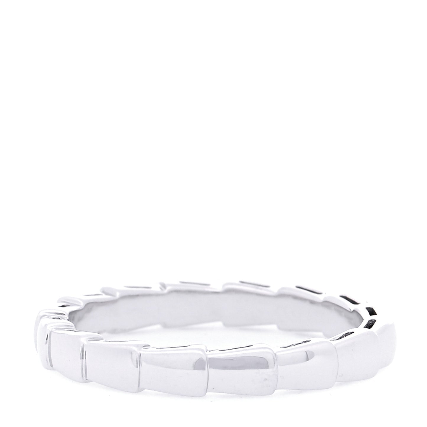 18K White Gold Serpenti Viper Band Ring 62 10
