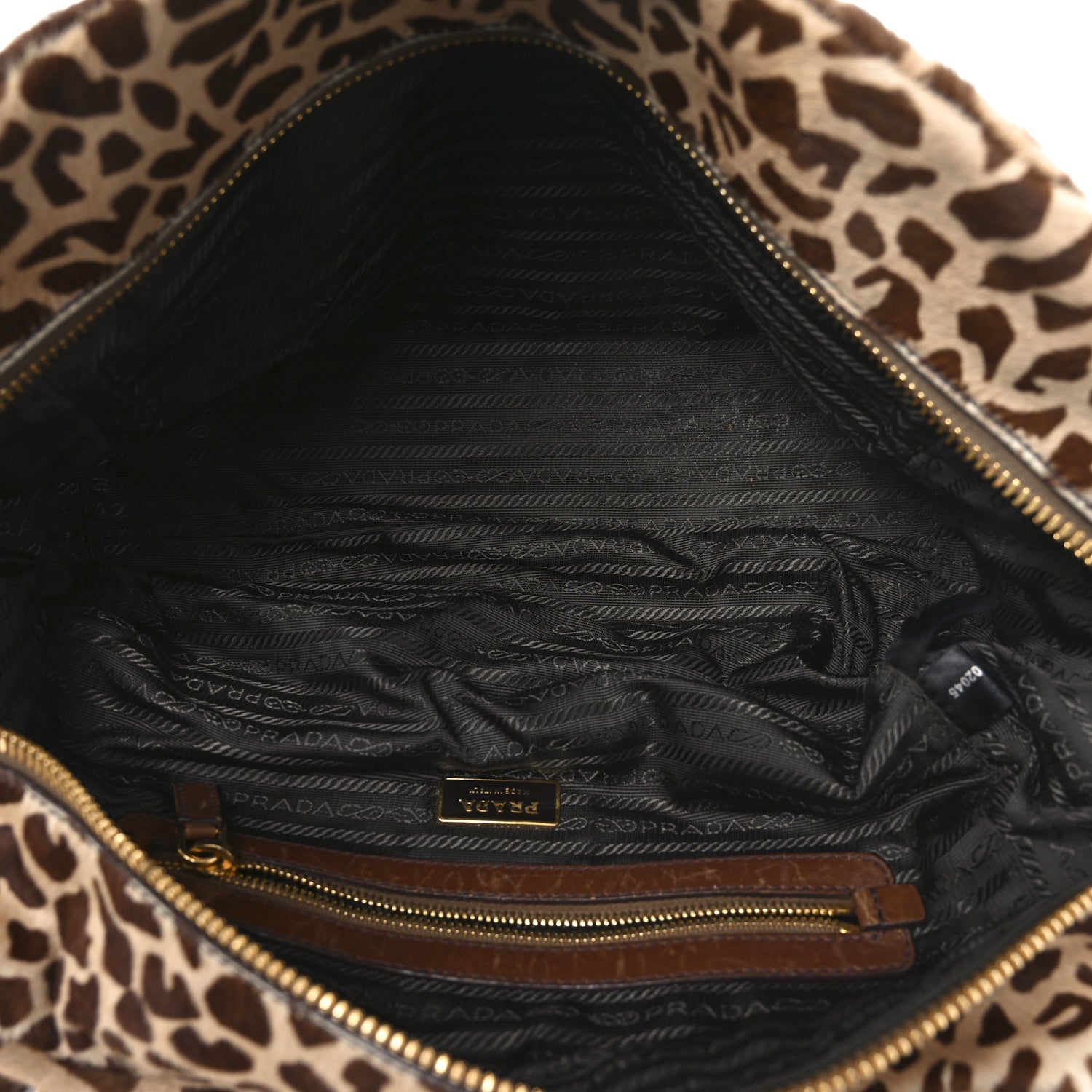 Prada Cavallino Giraffe Print Tote Sabbia Moro 1746956 – FASHIONPHILE
