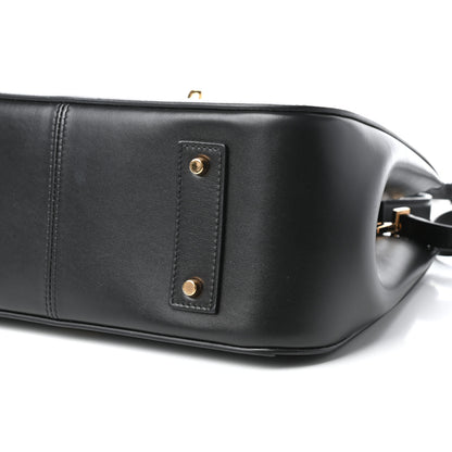 Versace Vitello Barocco Virtus Small Top Handle Shoulder Bag Black 9 of 11
