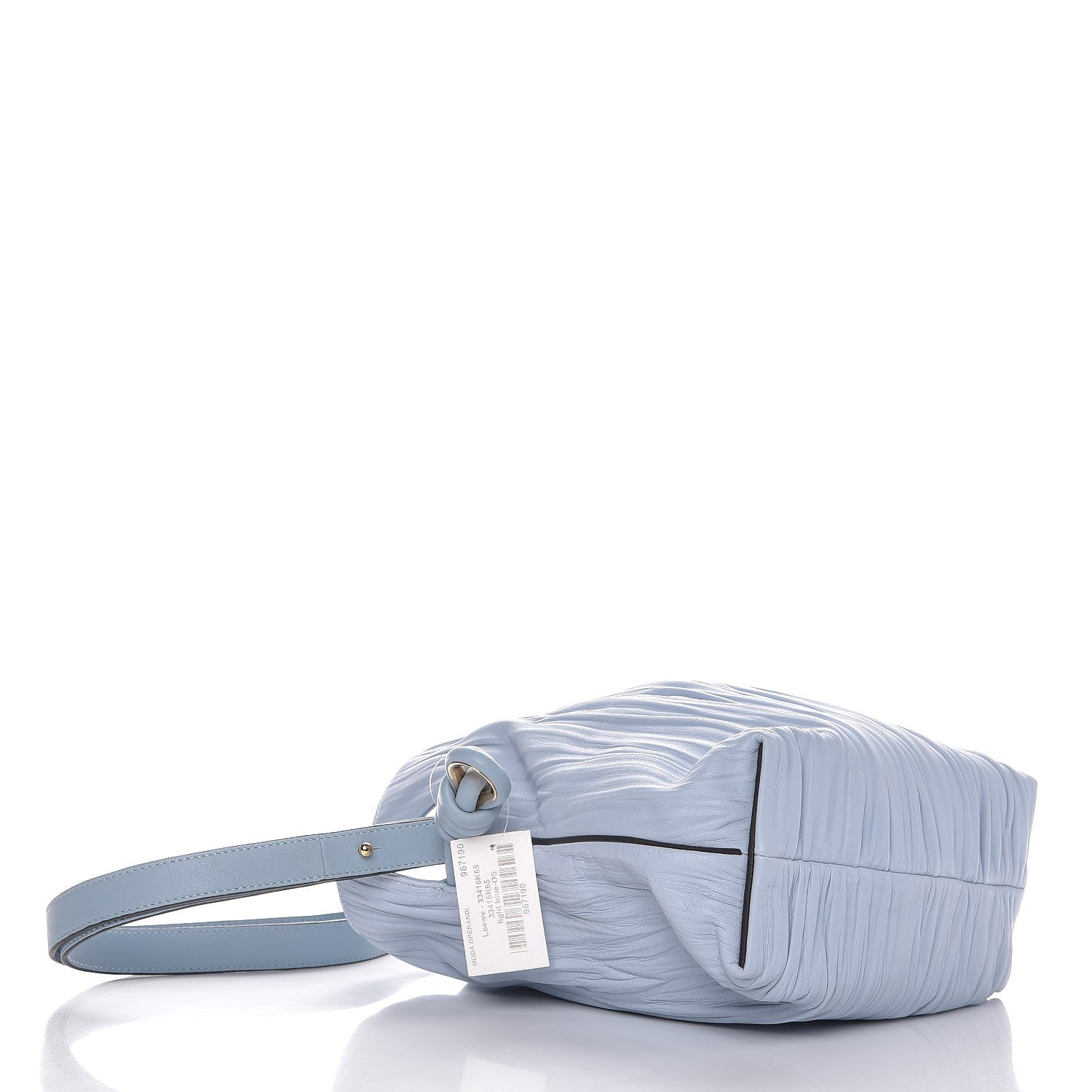 Loewe Crinkled Nappa Small Flamenco Knot Shoulder Bag Light Blue 4 of 6