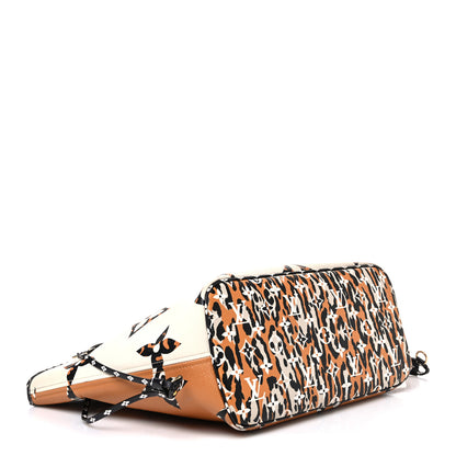 Louis Vuitton Monogram Giant Jungle Neverfull MM Ivory 4 of 10
