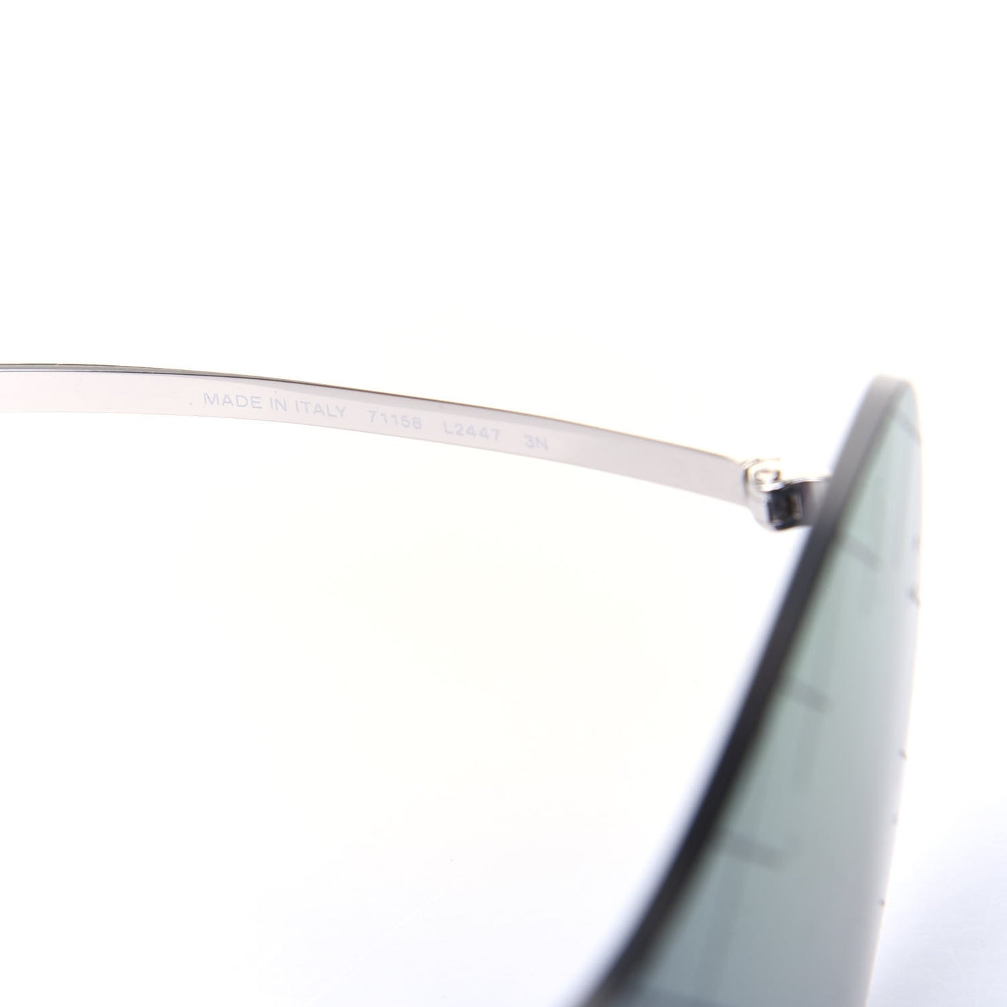 Acetate Shield Runway Sunglasses 71158 Silver Purple