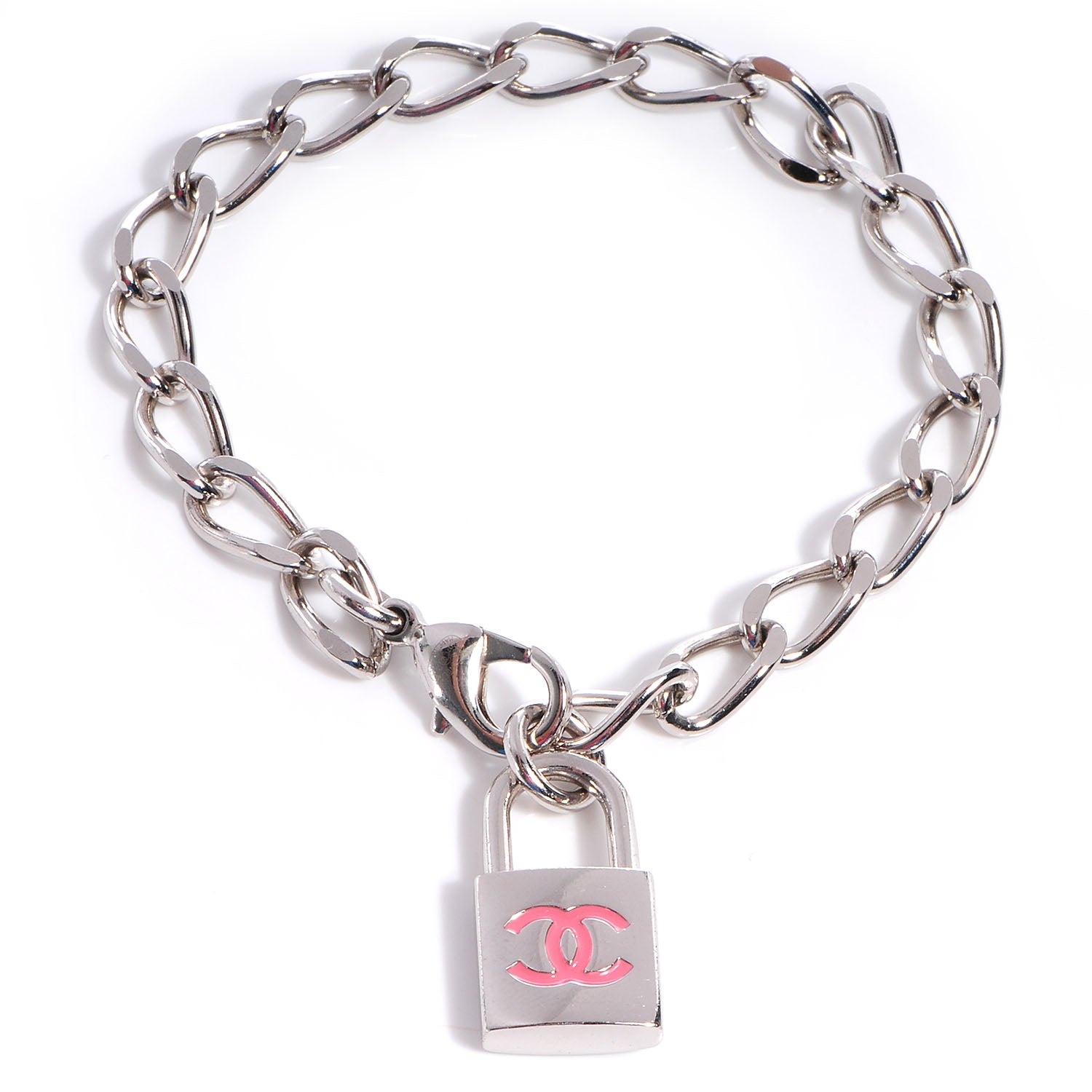 Chanel Padlock CC Bracelet Pink 1 of 5