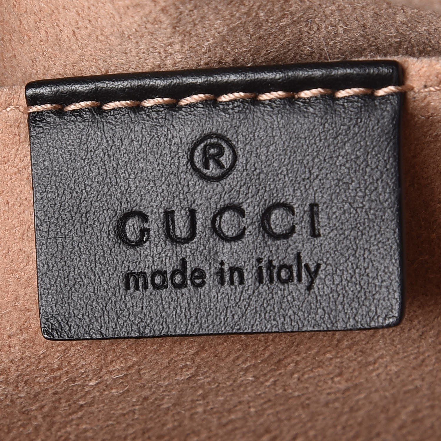 Gucci Calfskin Matelasse Mini GG Marmont Chain Shoulder Bag Black 6 of 7