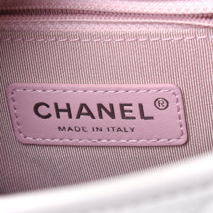 Chanel Patent Goatskin Quilted Small Gabrielle Hobo White 6 of 19