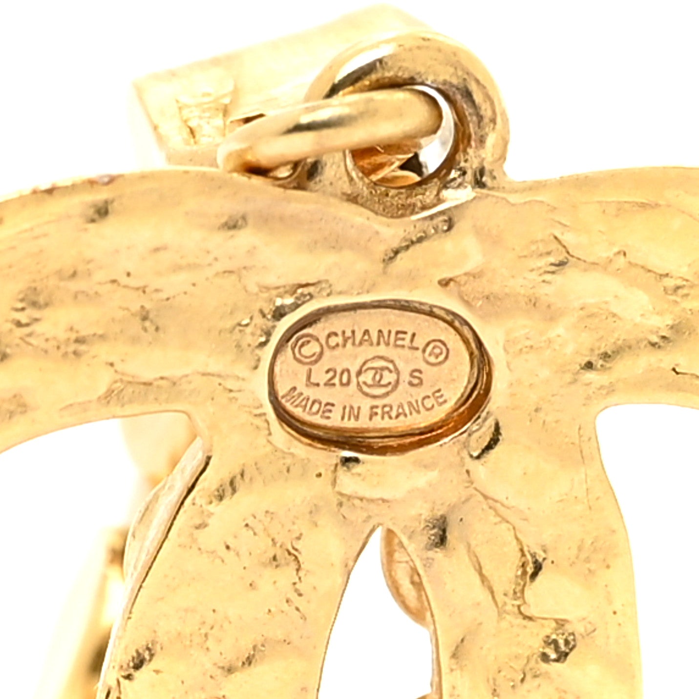 Chanel Crystal CC Dangle Earrings Gold 4 of 7