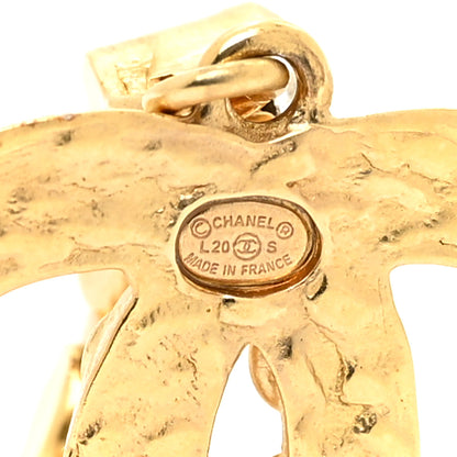 Chanel Crystal CC Dangle Earrings Gold 4 of 7
