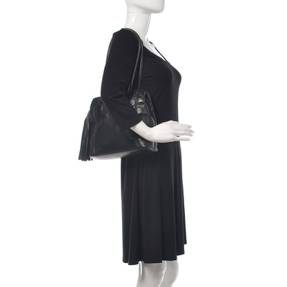 Chanel Lambskin Tassel Shoulder Bag Black 3 of 13