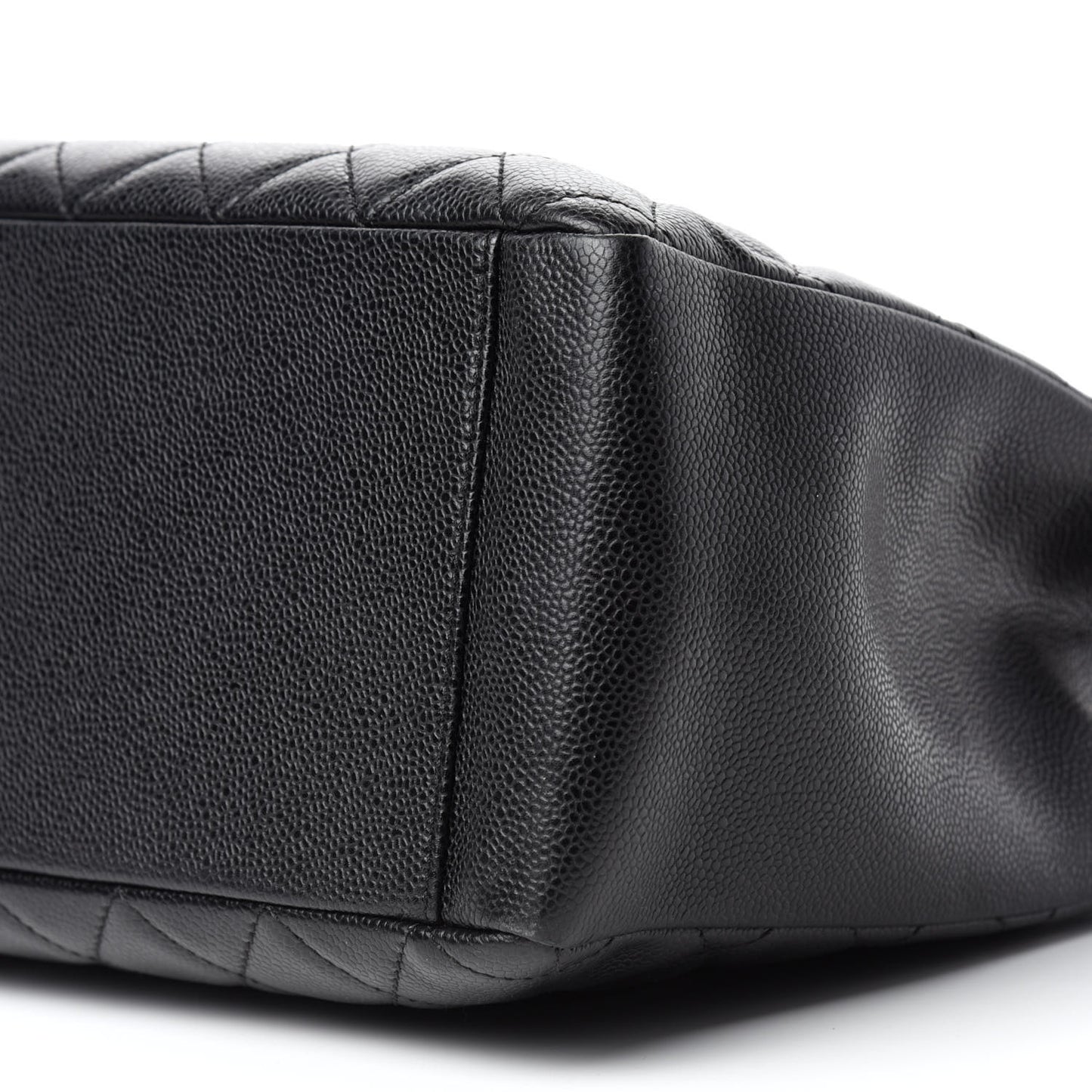 Caviar Quilted Grand Shopping Tote GST Black