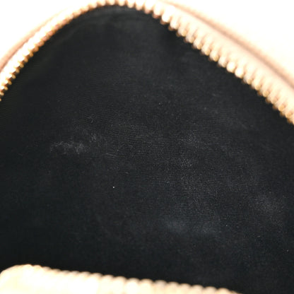Saint Laurent Grain De Poudre Matelasse Chevron Quilted Round Vinyle Camera Bag Dark Beige 12 of 12