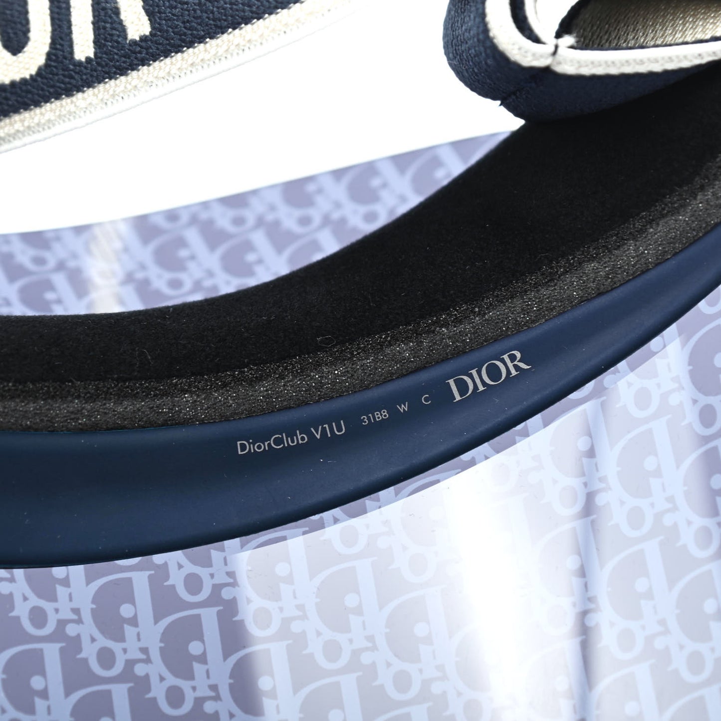 Oblique DiorClub V1U Sun Visor Blue