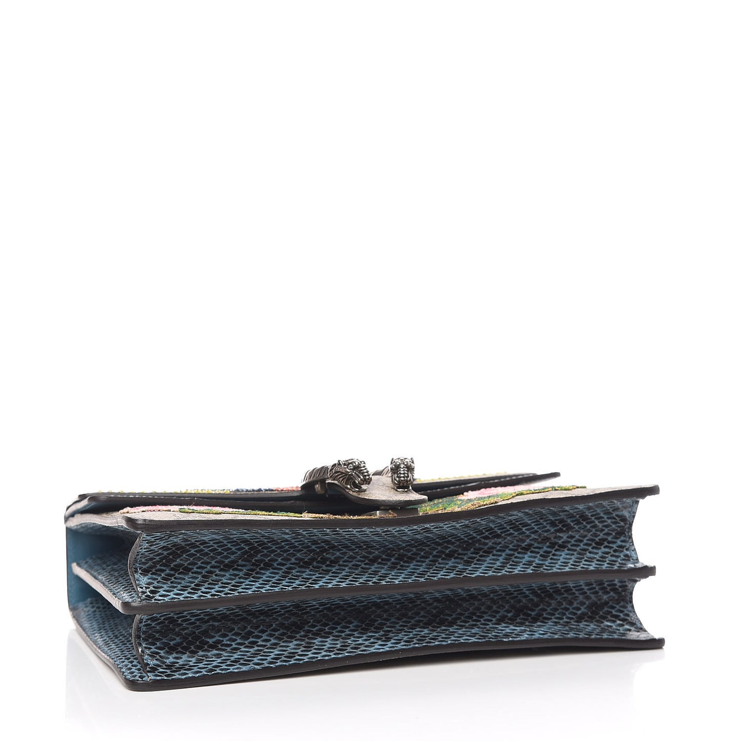 GG Supreme Monogram Python Embroidered Medium Dionysus Shoulder Bag