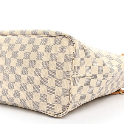 Louis Vuitton Damier Azur Neo Neverfull MM Rose Ballerine 11 of 12