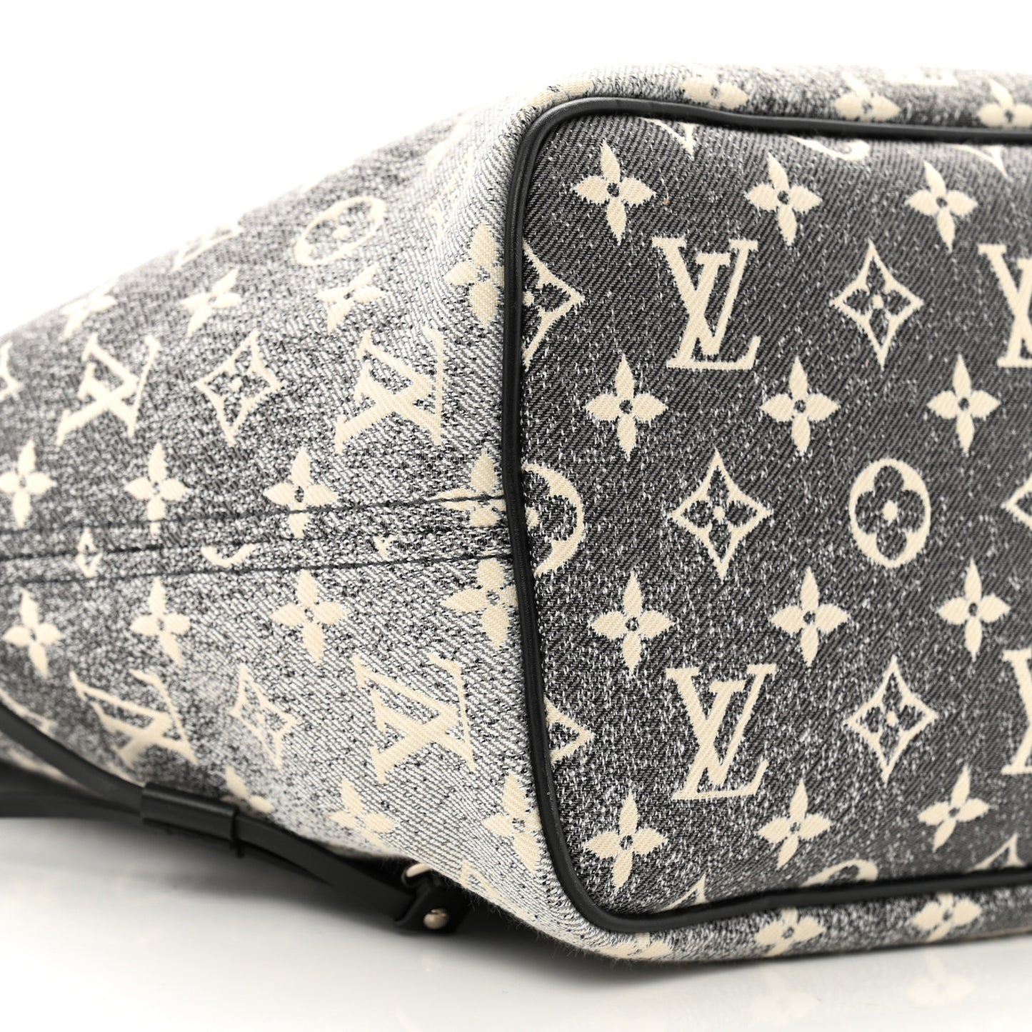 Denim Monogram Jacquard Neverfull MM Grey
