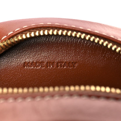 Celine Smooth Calfskin Cuir Small Triomphe Oval Crossbody Purse Tan 5 of 9
