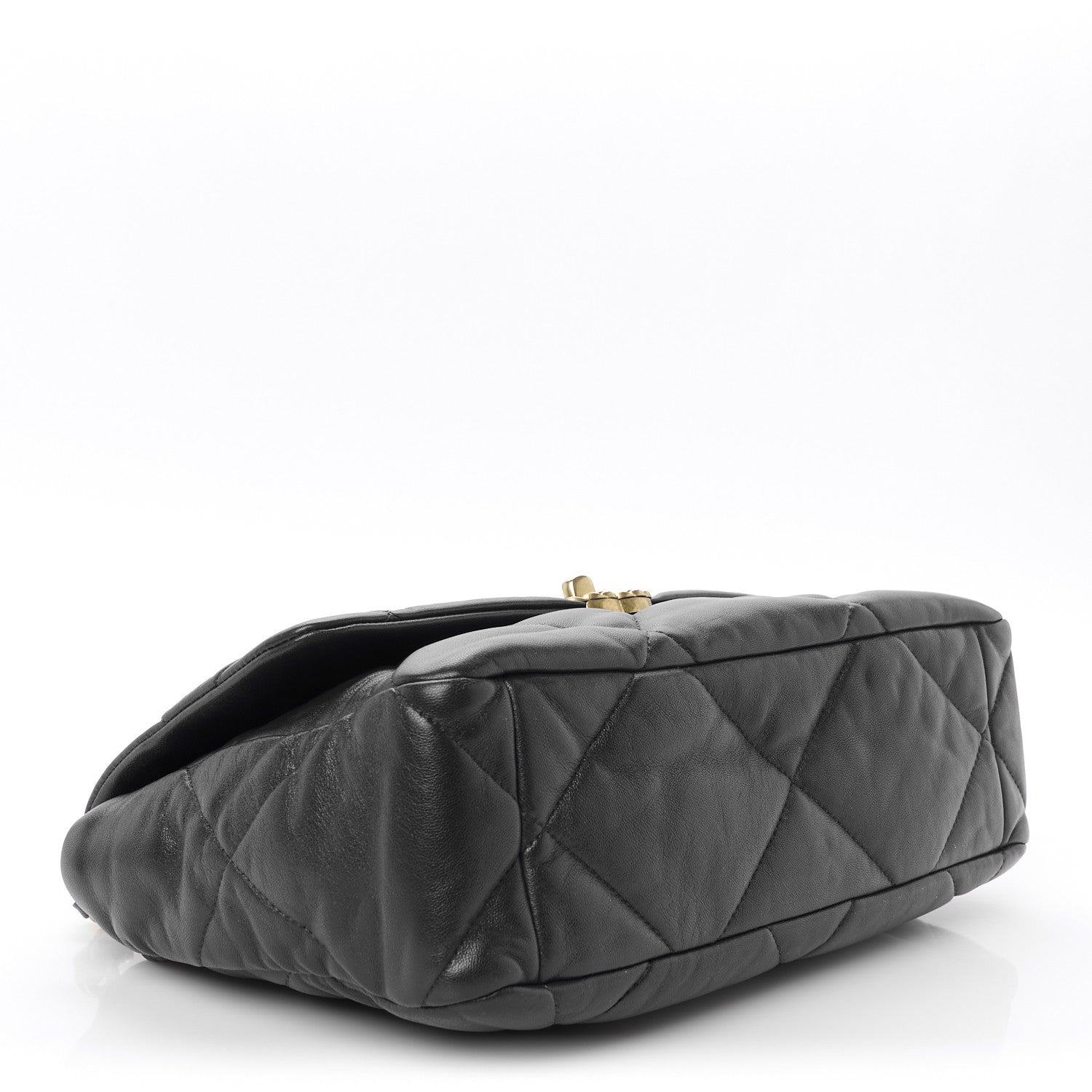 Chanel Lambskin Quilted Large Chanel 19 Flap Navy Blue 4 of 10