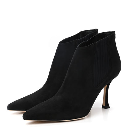Jimmy Choo Suede Maiara 90 Ankle Boots 39.5 Black 3 of 9
