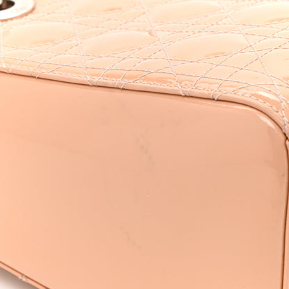 Christian Dior Patent Cannage Medium Lady Dior Rose Clair 14 of 22