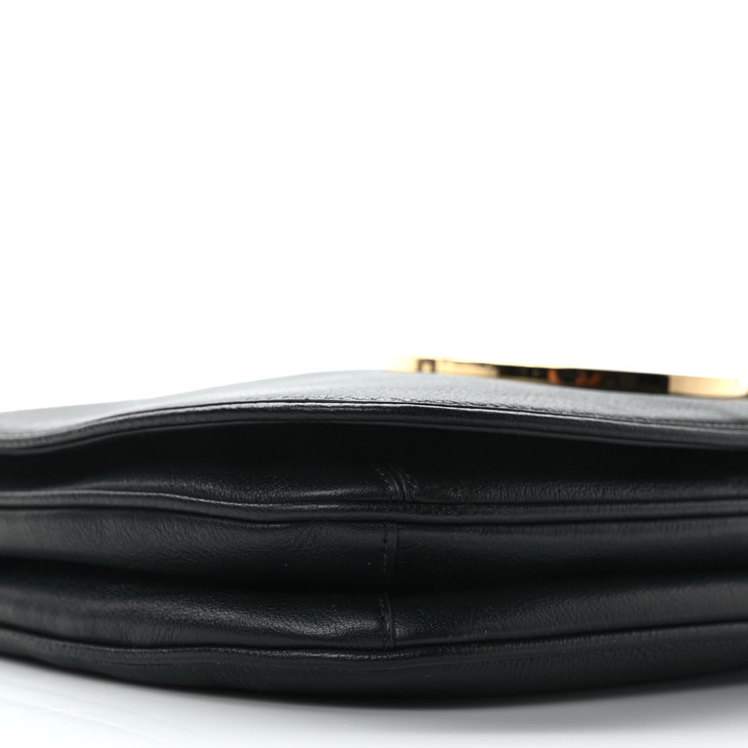 Gucci Roxy Calfskin Web Medium Blondie Shoulder Flap Bag Black 7 of 8