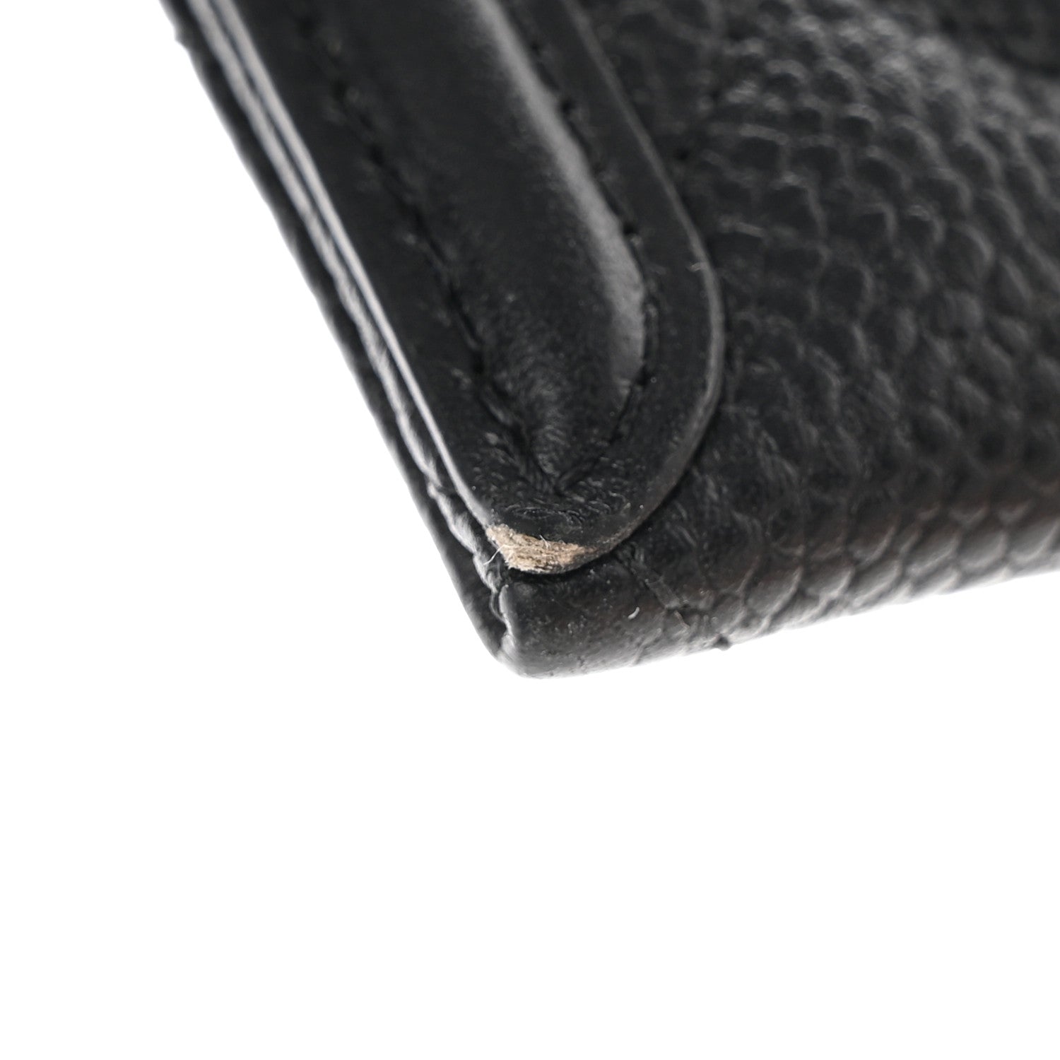 Chanel Caviar Quilted Filigree Zip Pouch Black 10 of 12